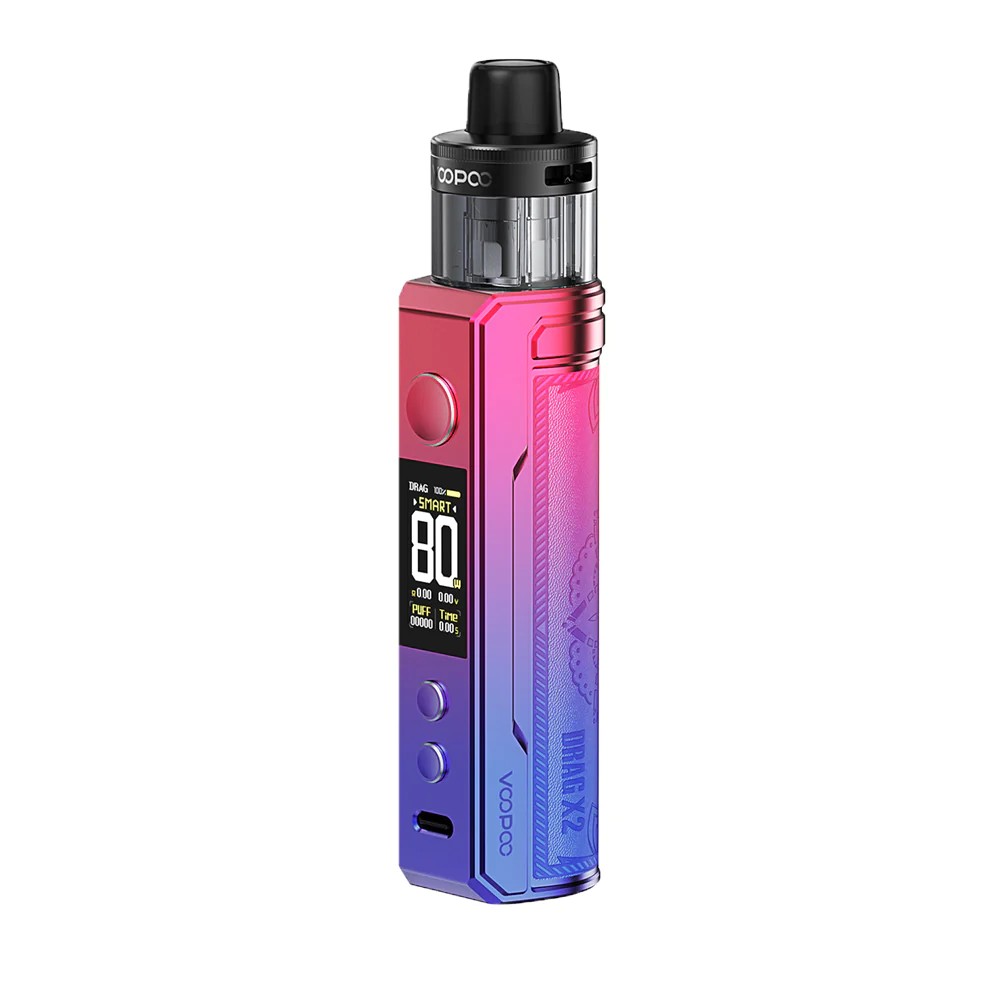 VooPoo Drag X2 Kit, pnp x coils, single 18650, single battery